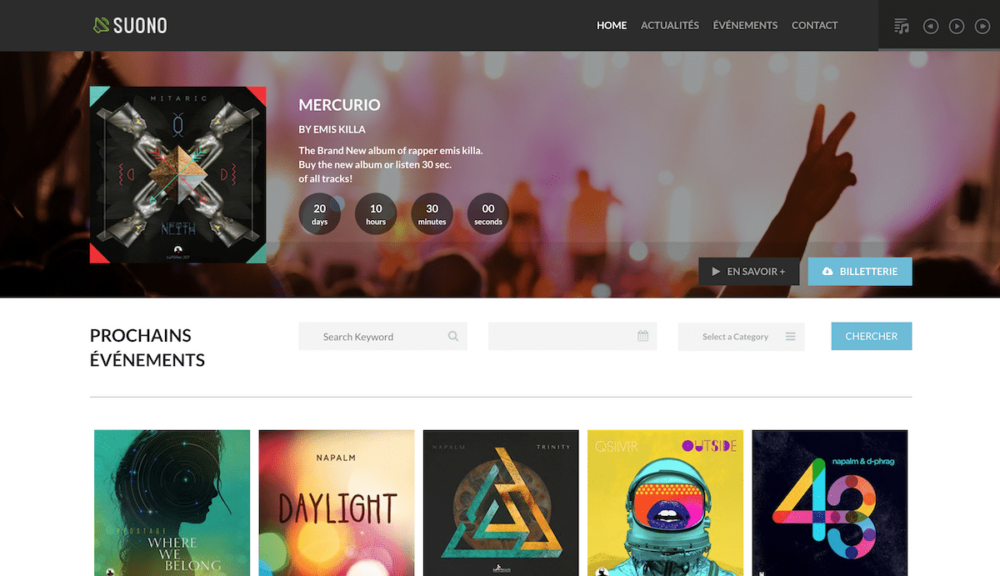 Mockup site wordpress