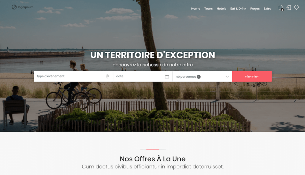 Création site tourisme