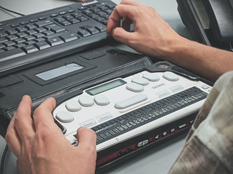 clavier braille