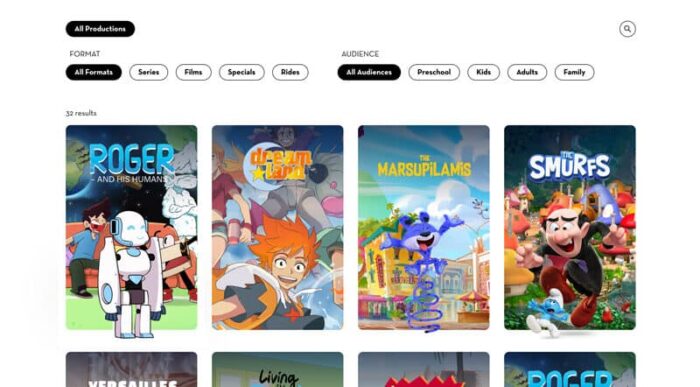 Homepage de la création du site corporate