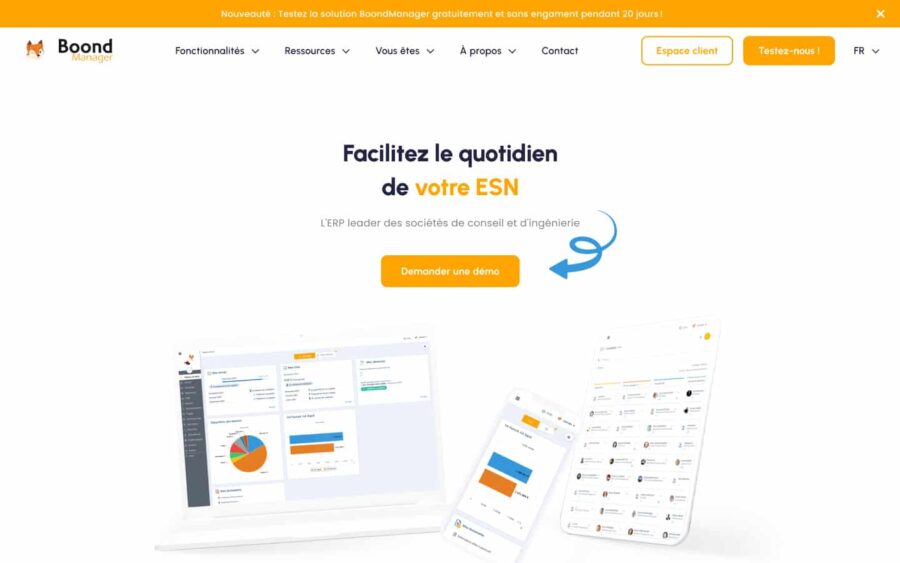 Homepage refonte site internet