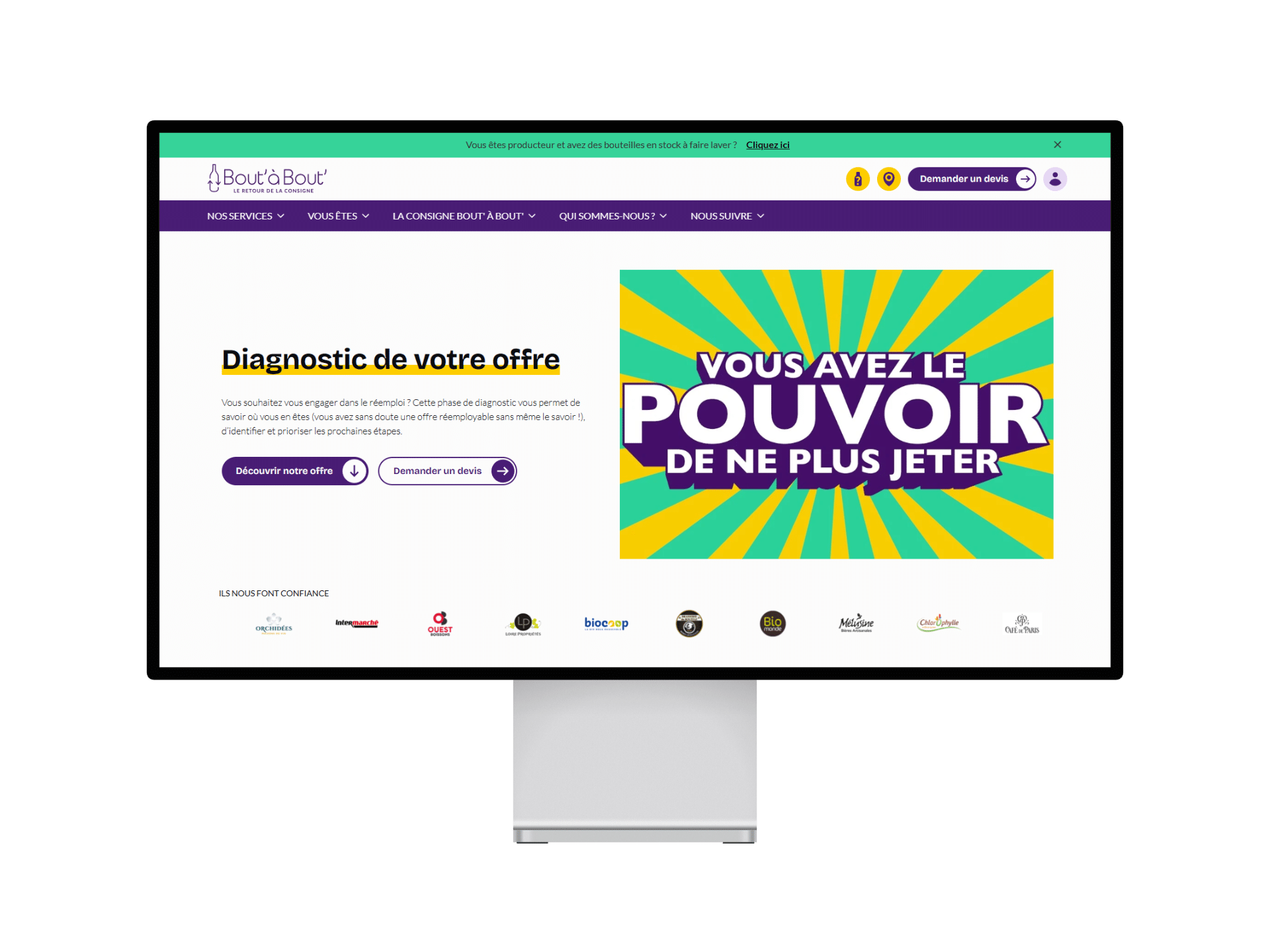 site web réemploi du verre